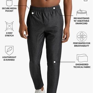 Rhône mens guru pant size XL drawcord adjustable waist